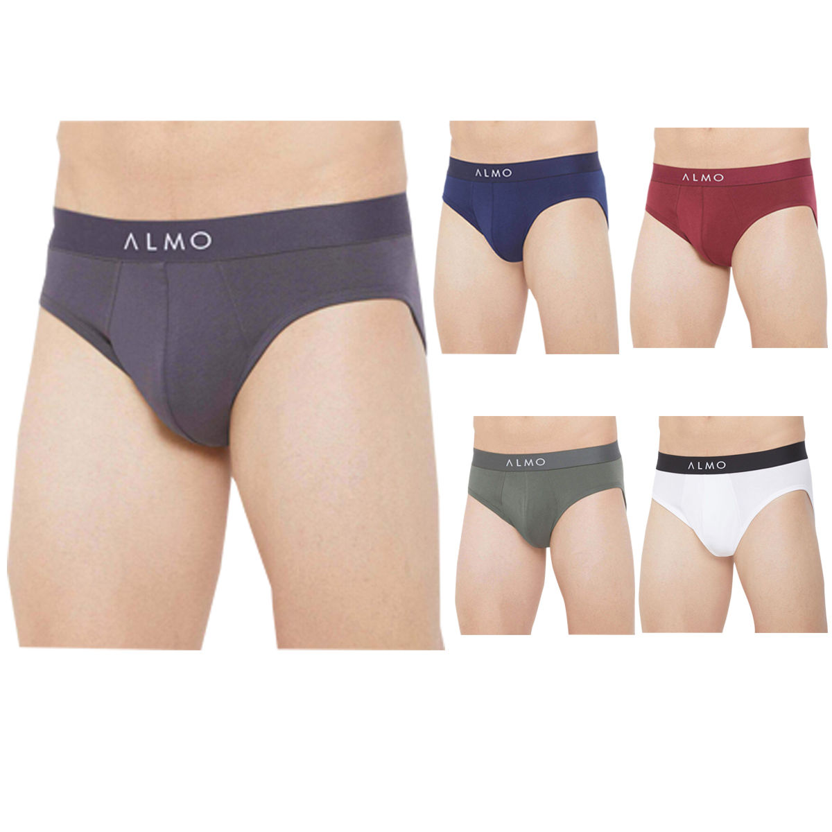 ALMO Rico Organic Cotton Brief Pack Of 5 Multi Color Buy ALMO Rico