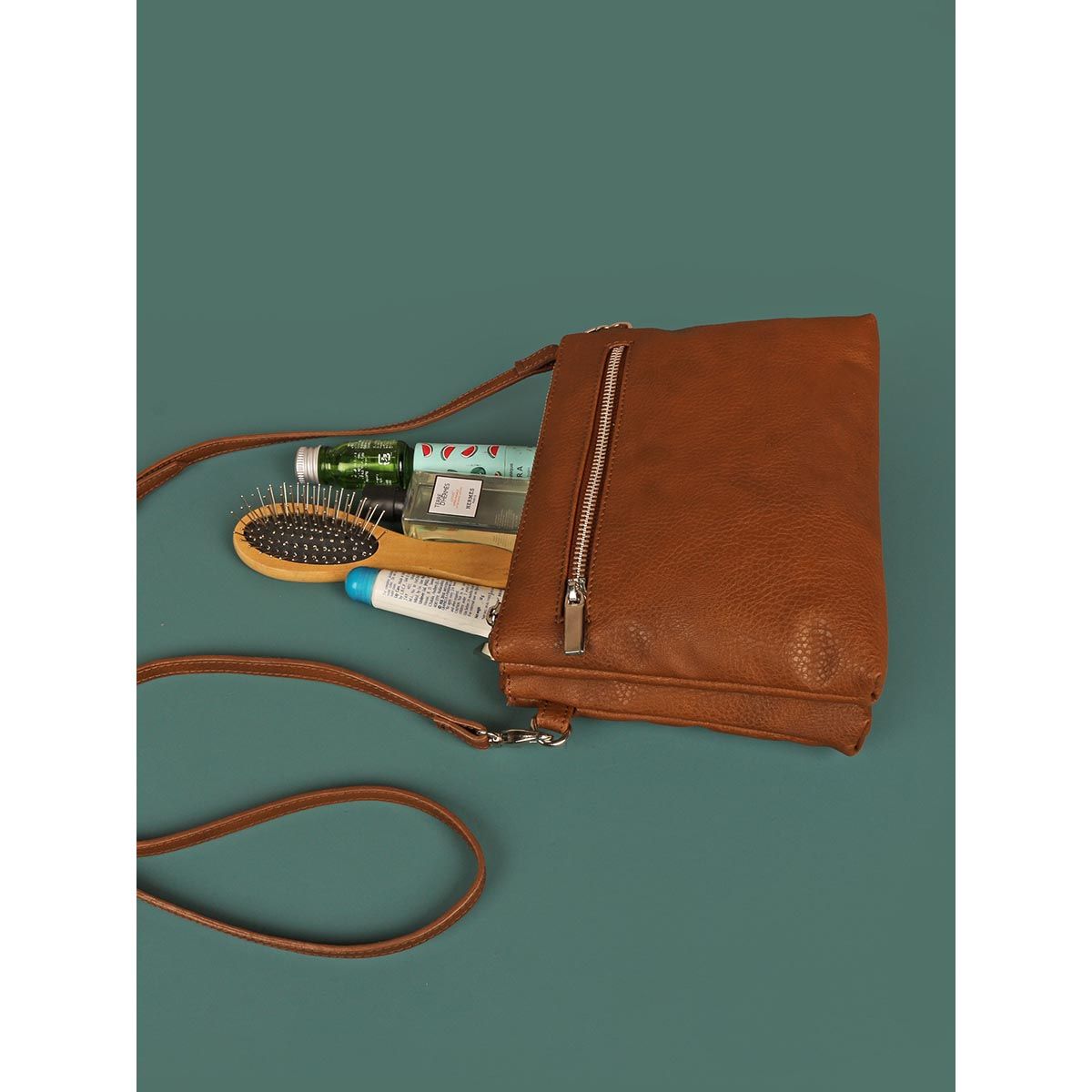 Buy The House Of Ganges Dual Sling Vegan Leather Crossbody Oxide