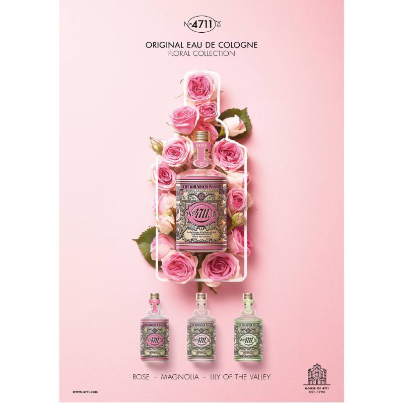 Buy 4711 Floral Collection Rose Eau De Cologne Online