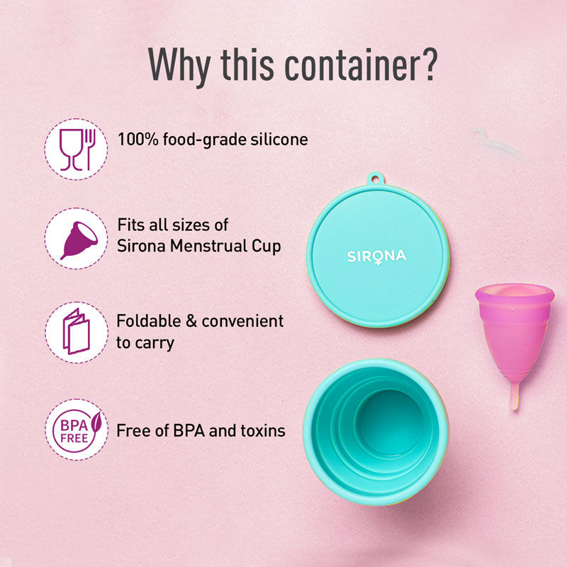 Sirona Fda Approved Reusable Menstrual Cup Large With Menstrual Cup