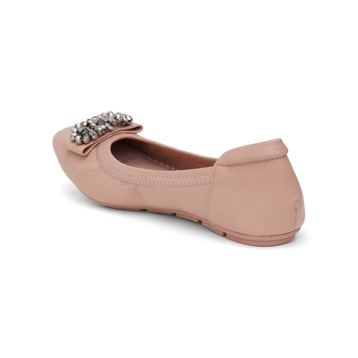 Buy Sherrif Shoes Women Nude Color Ballerinas Online