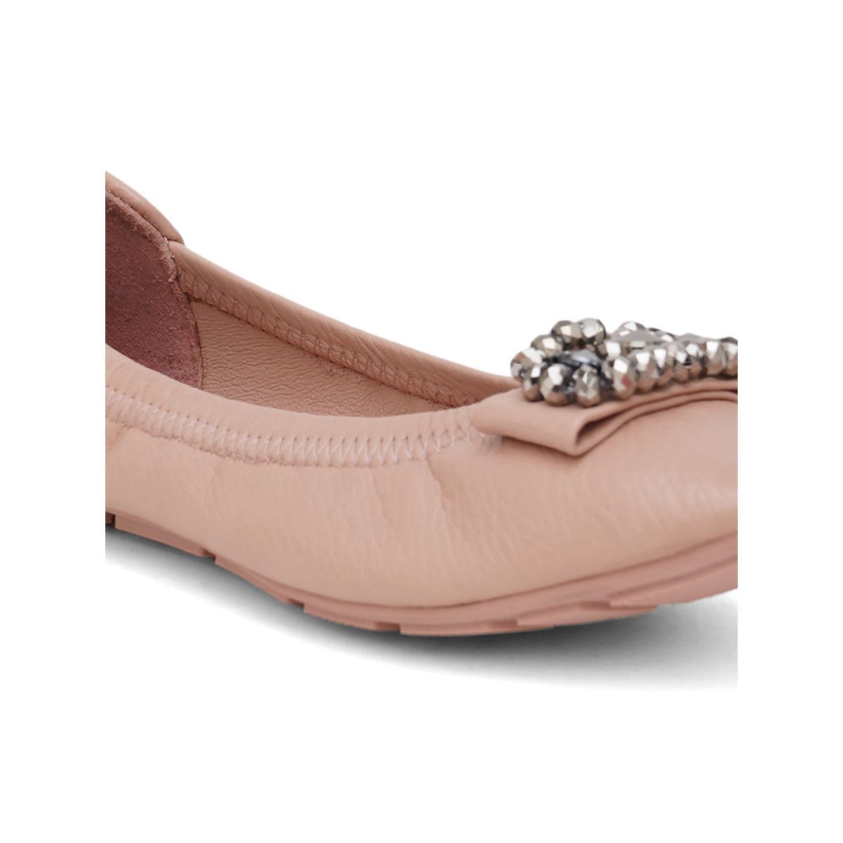 Buy Sherrif Shoes Women Nude Color Ballerinas Online