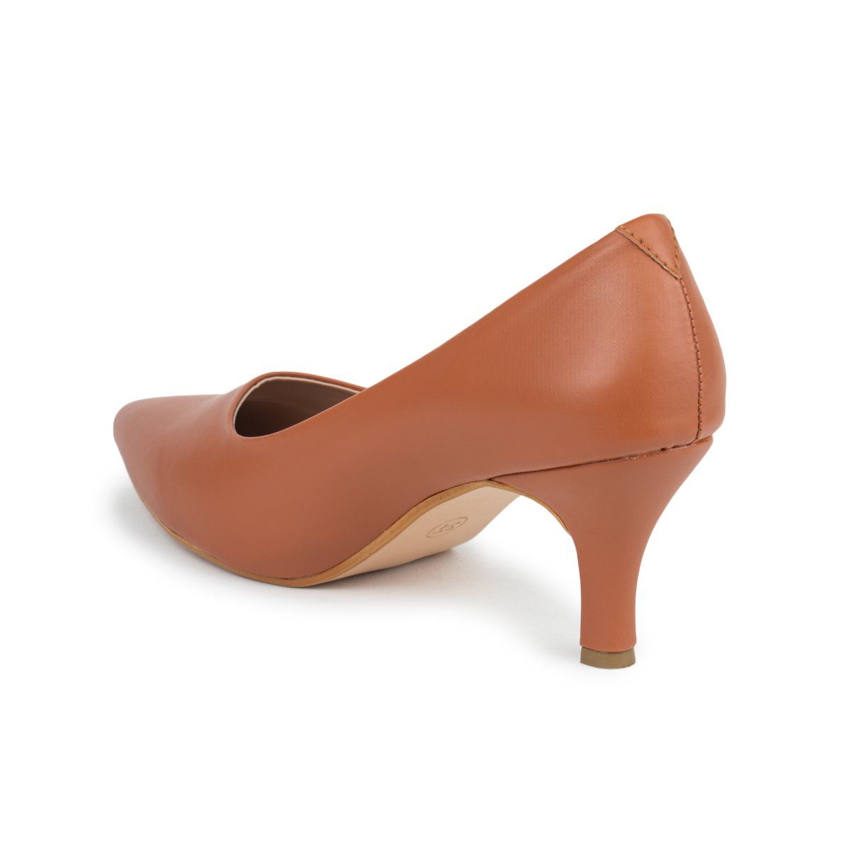 Buy SHUZ TOUCH Solid Nude Pump Heels Online