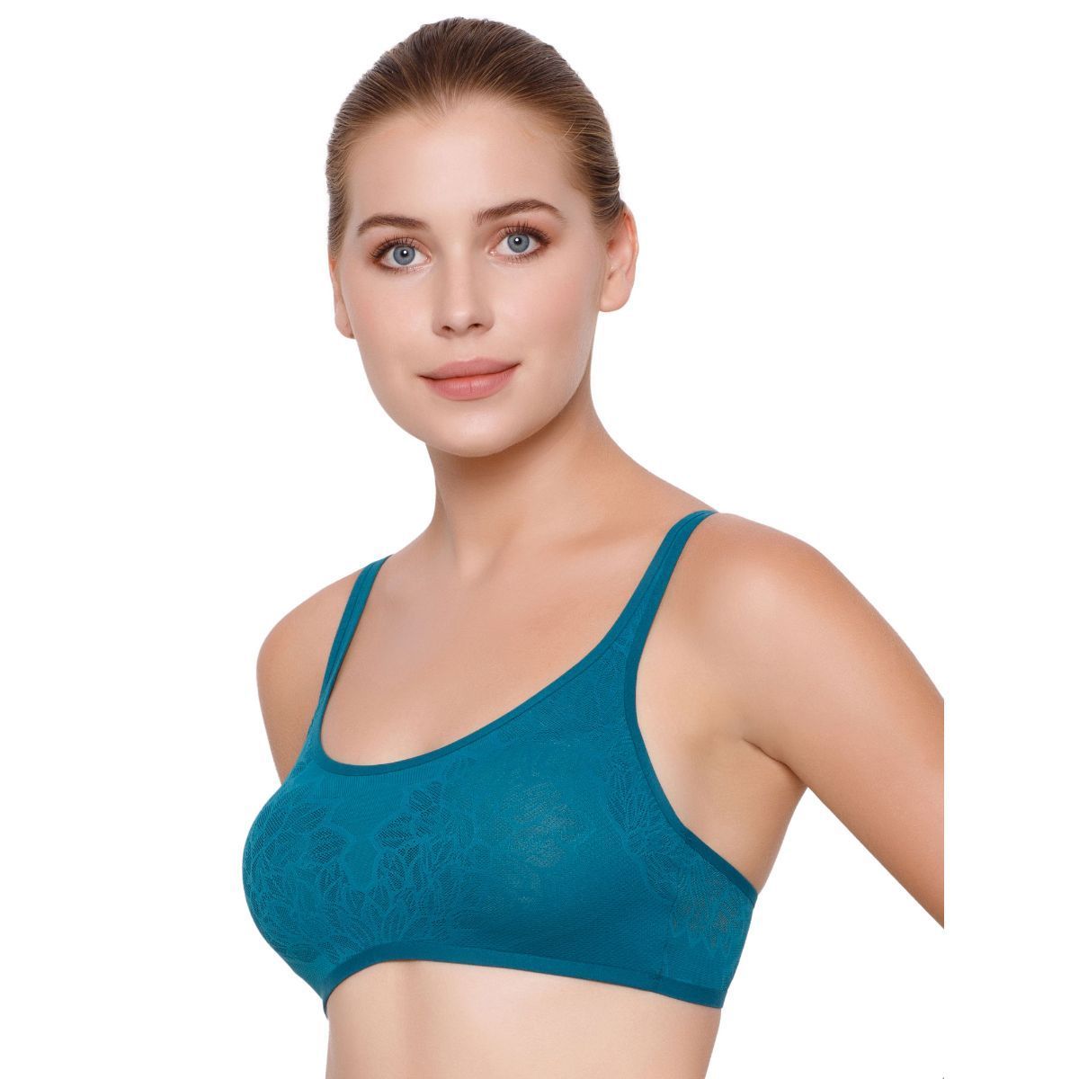 Triumph Padded Wireless Ultrasmart 4D Technology Fit Smart Bra Green