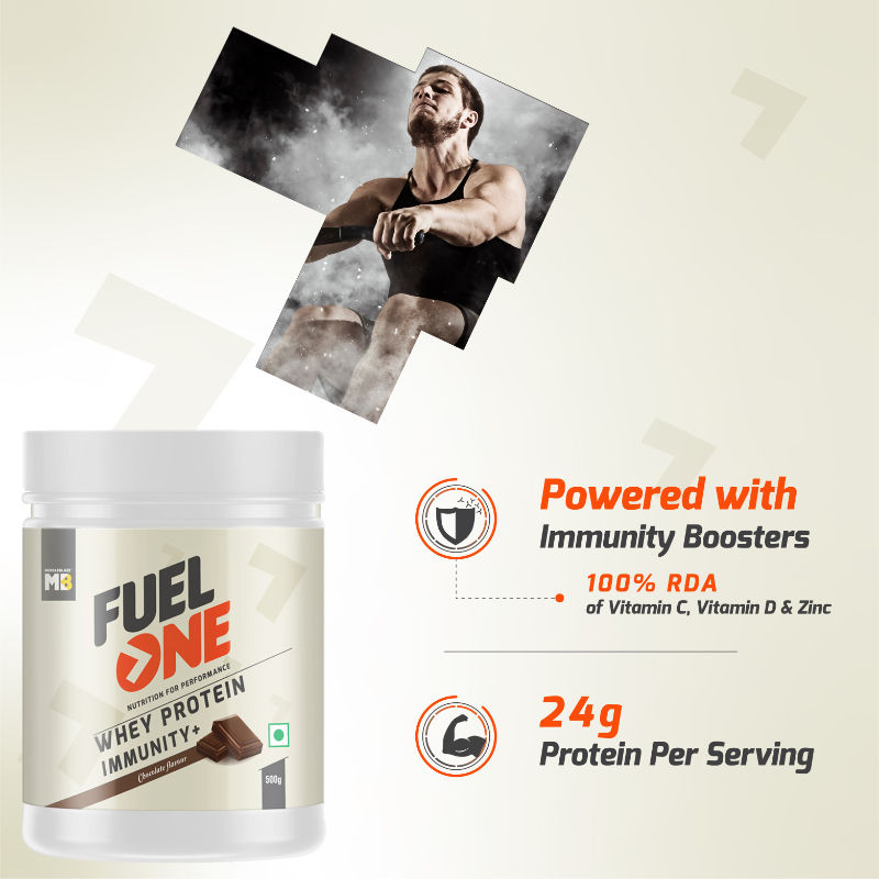 MuscleBlaze Fuel One Whey Protein Immunity Chocolate Buy