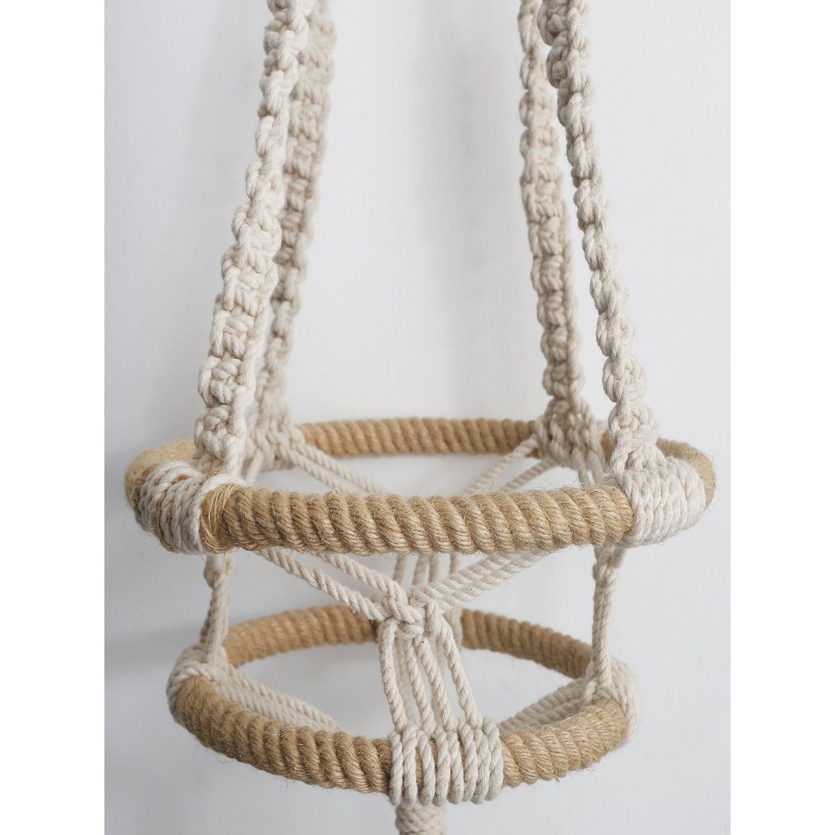 The Decor Mart Handcrafted Natural Bohemian Macrame Cotton Planter Buy