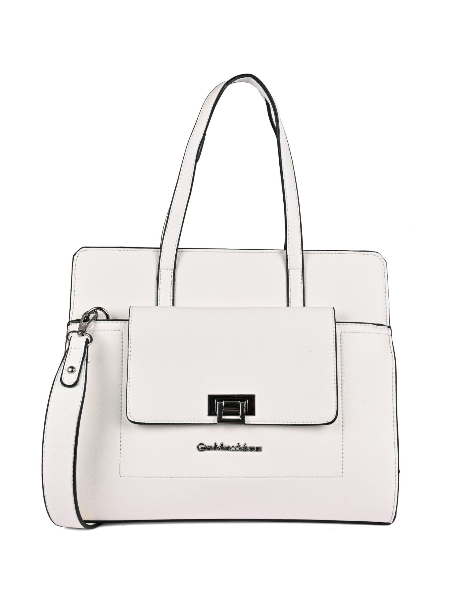 Buy Gian Marco Venturi Lady Luxe White Soft One Size Handbag Online