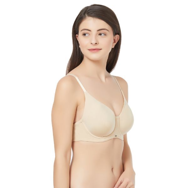 Soie Women S Full Coverage Non Padded Wired Bra Nude C Buy Soie