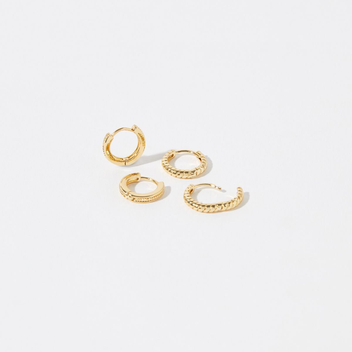 Buy Accessorize London Gold Plated Vintage X Hoop Set Online