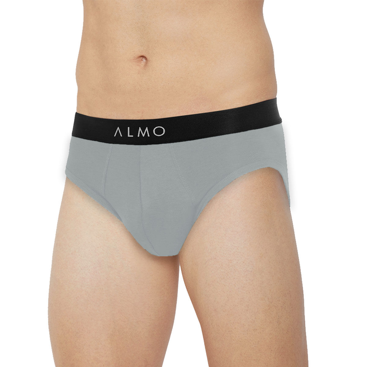 Almo Rico Metallic Solid Organic Cotton Brief Grey Buy Almo Rico