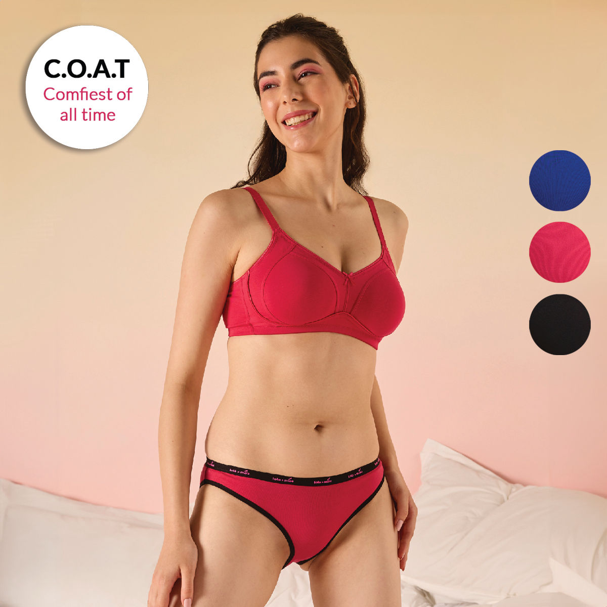 Pack Of C O A T Cotton Solid Bikini Assortment Lmp Buy Pack