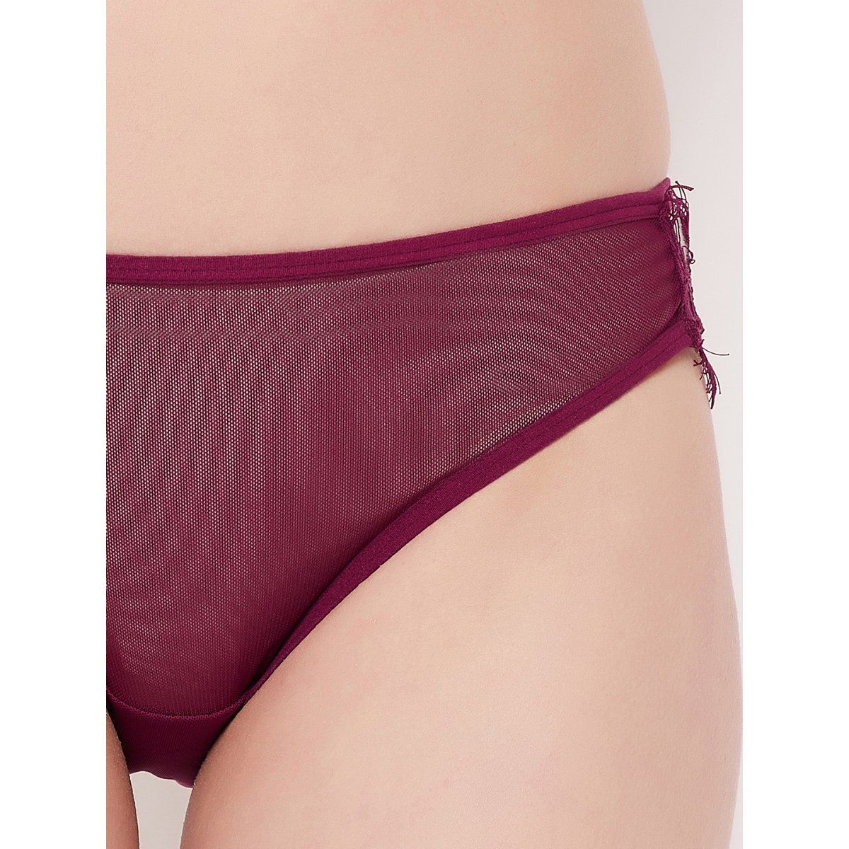 Clovia Powernet Low Waist Outer Elastic Bikini Panty Buy Clovia