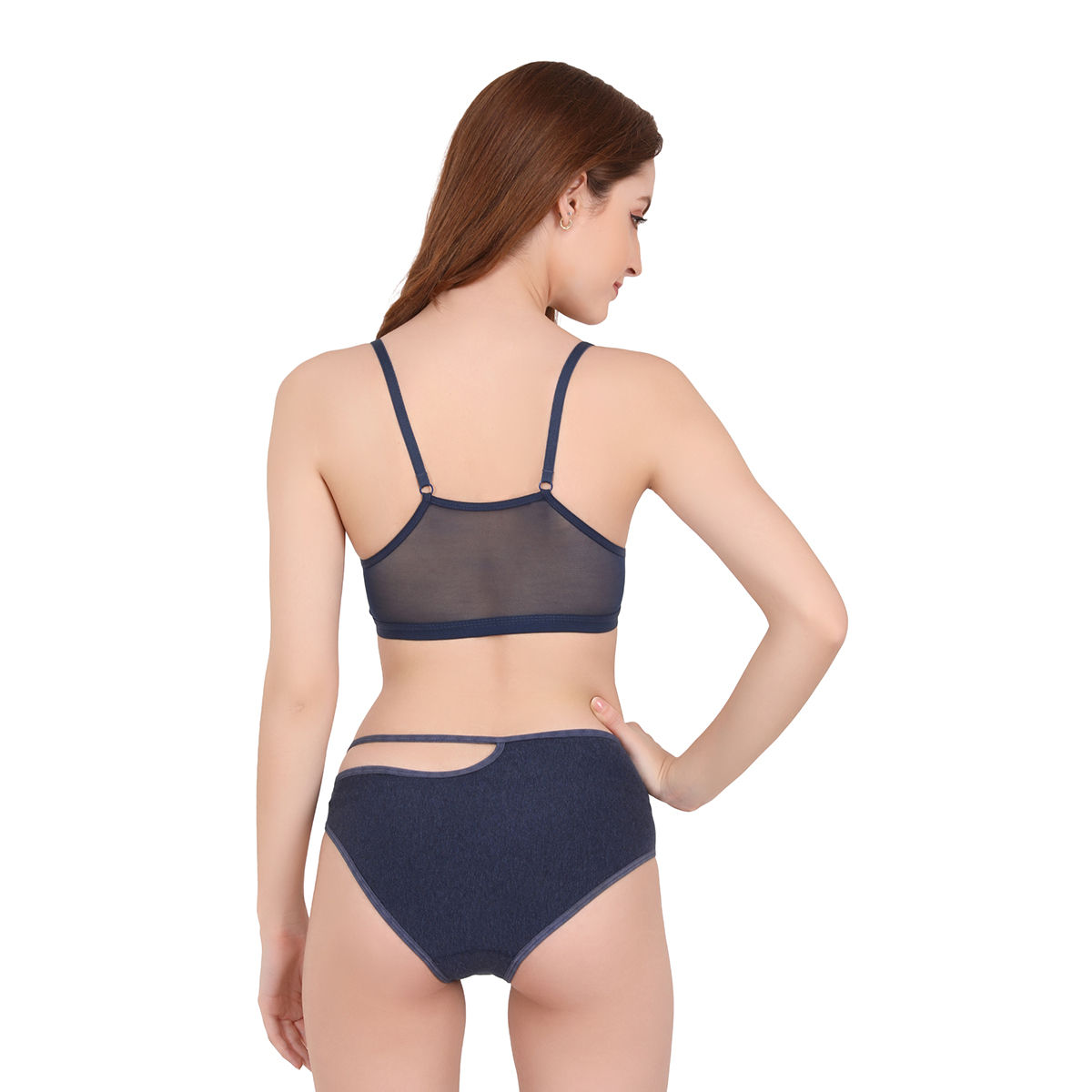 Curwish Beautiful Basics Blue Melange Bikini Panty Buy Curwish