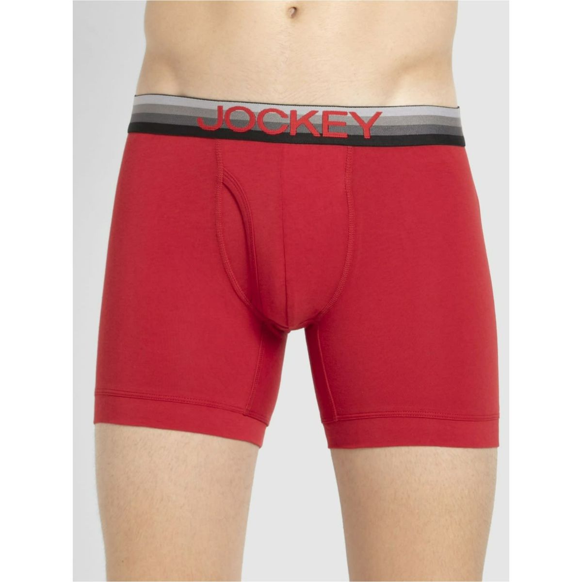 Jockey Zn Mens Super Cotton Solid Boxer Brief With Ultrasoft