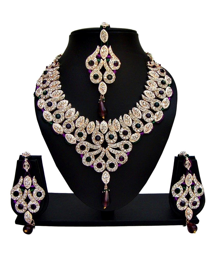 Anika S Creation Exclusive Chokar Jewellery Set With Maang Tikka Buy