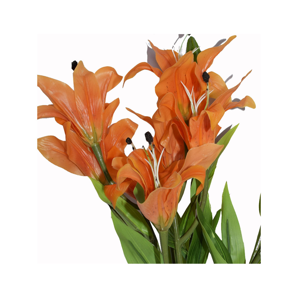 Fourwalls Artificial Real Touch Lily Flower Bunch For Home Decor 5