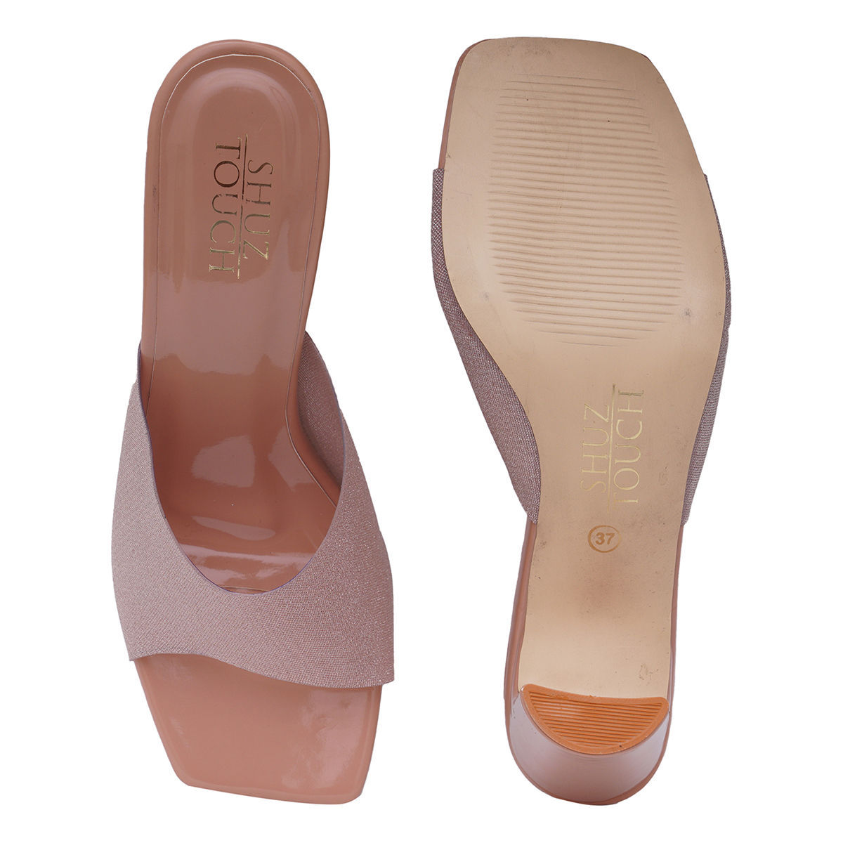 Shuz Touch Solid Nude Heels Buy Shuz Touch Solid Nude Heels Online At