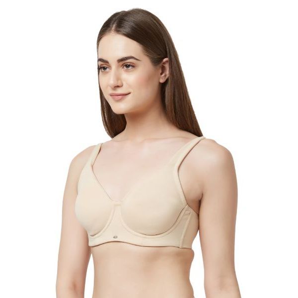 SOIE Women S Full Coverage Non Padded Wired Bra Nude Buy SOIE Women