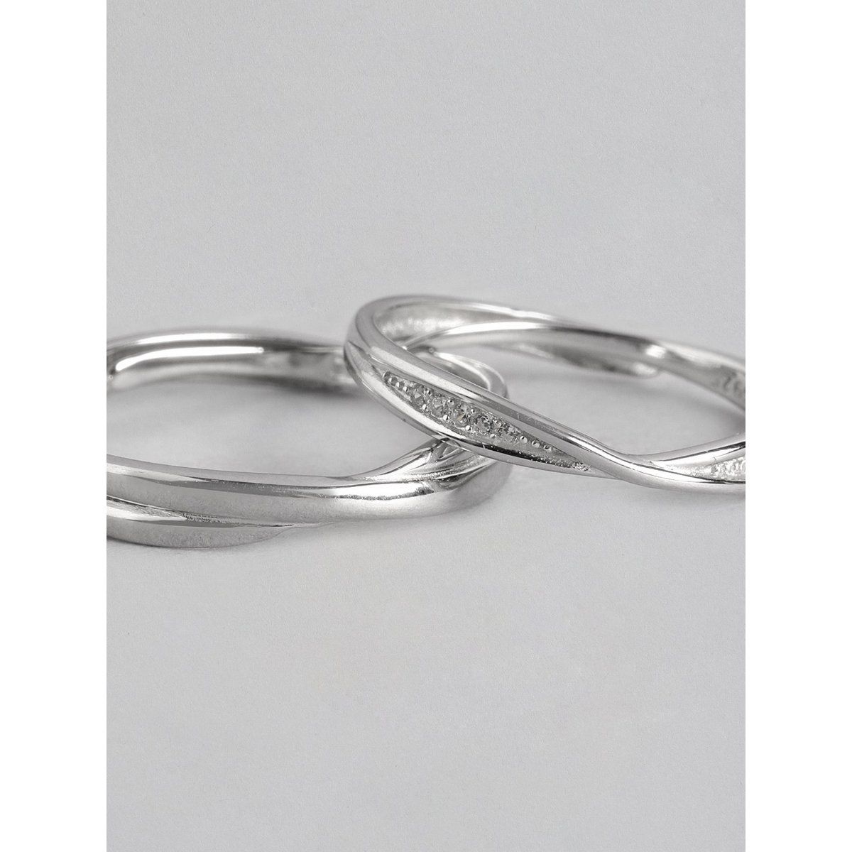 Zavya Infinity With You Sterling Silver Couple Ring Buy Zavya