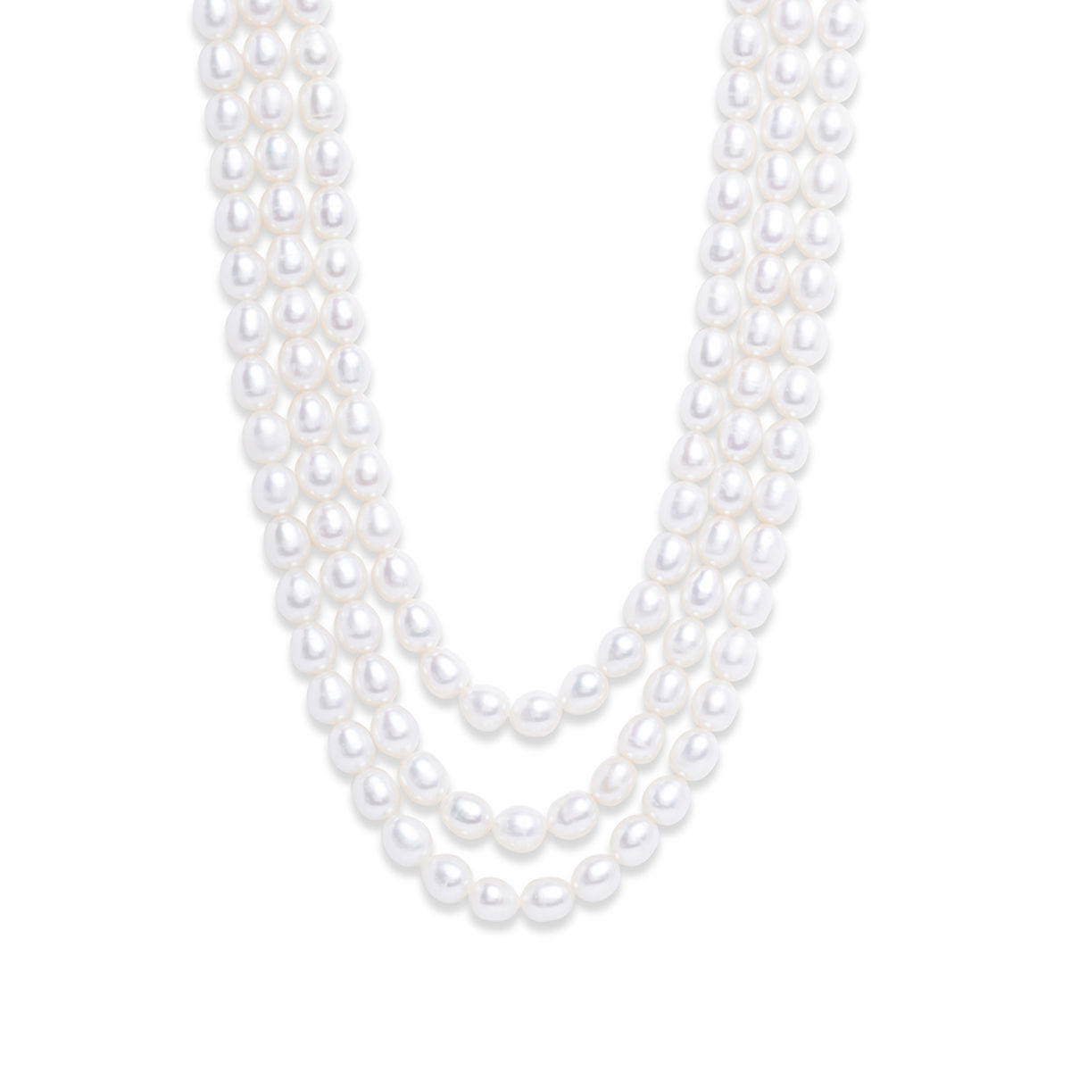 Buy Zaveri Pearls Off White Fresh Water Rice Pearls Aaa Quality