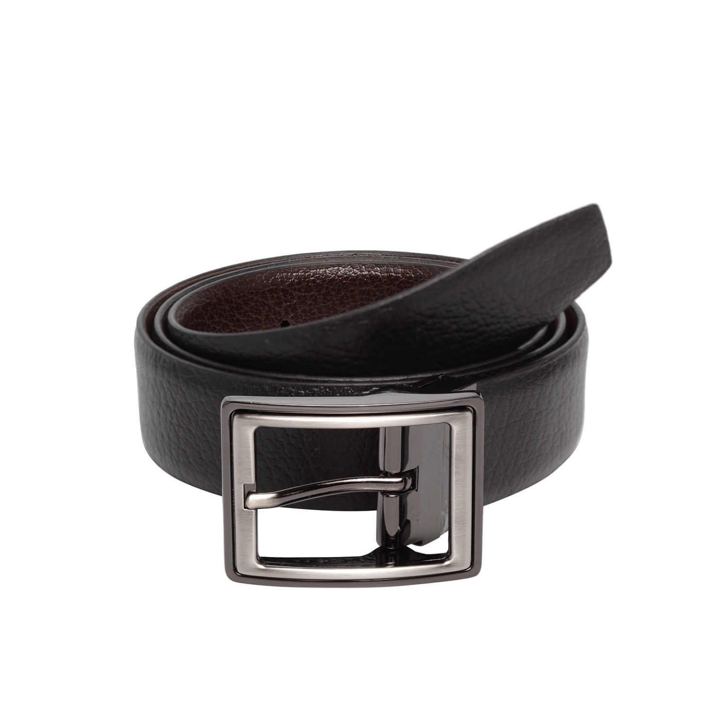 Teakwood Men Black Textured Genuine Leather Belt Buy Teakwood Men