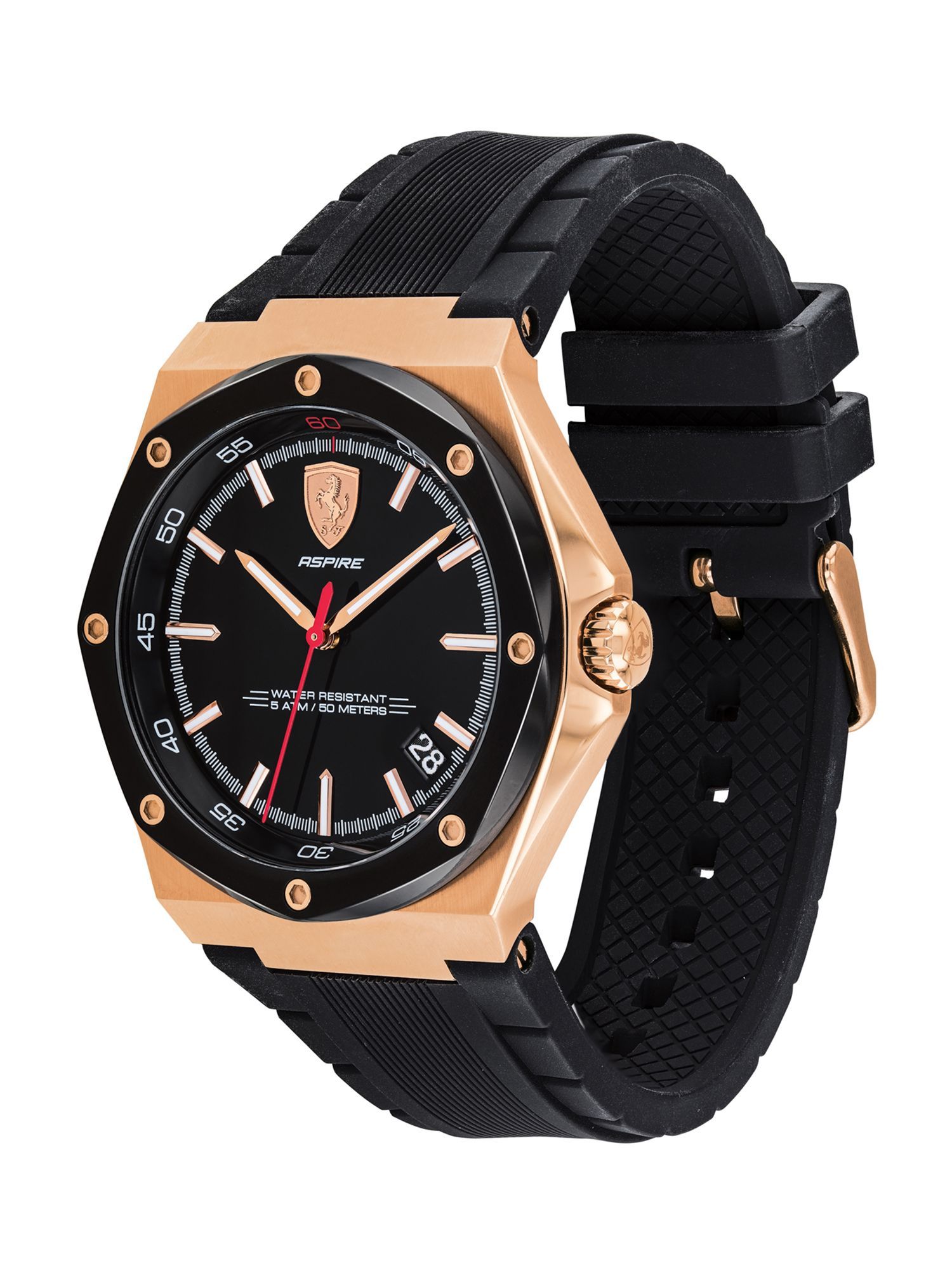 Buy Scuderia Ferrari Aspire 0830553 Black Dial Analog Watch For Men Online