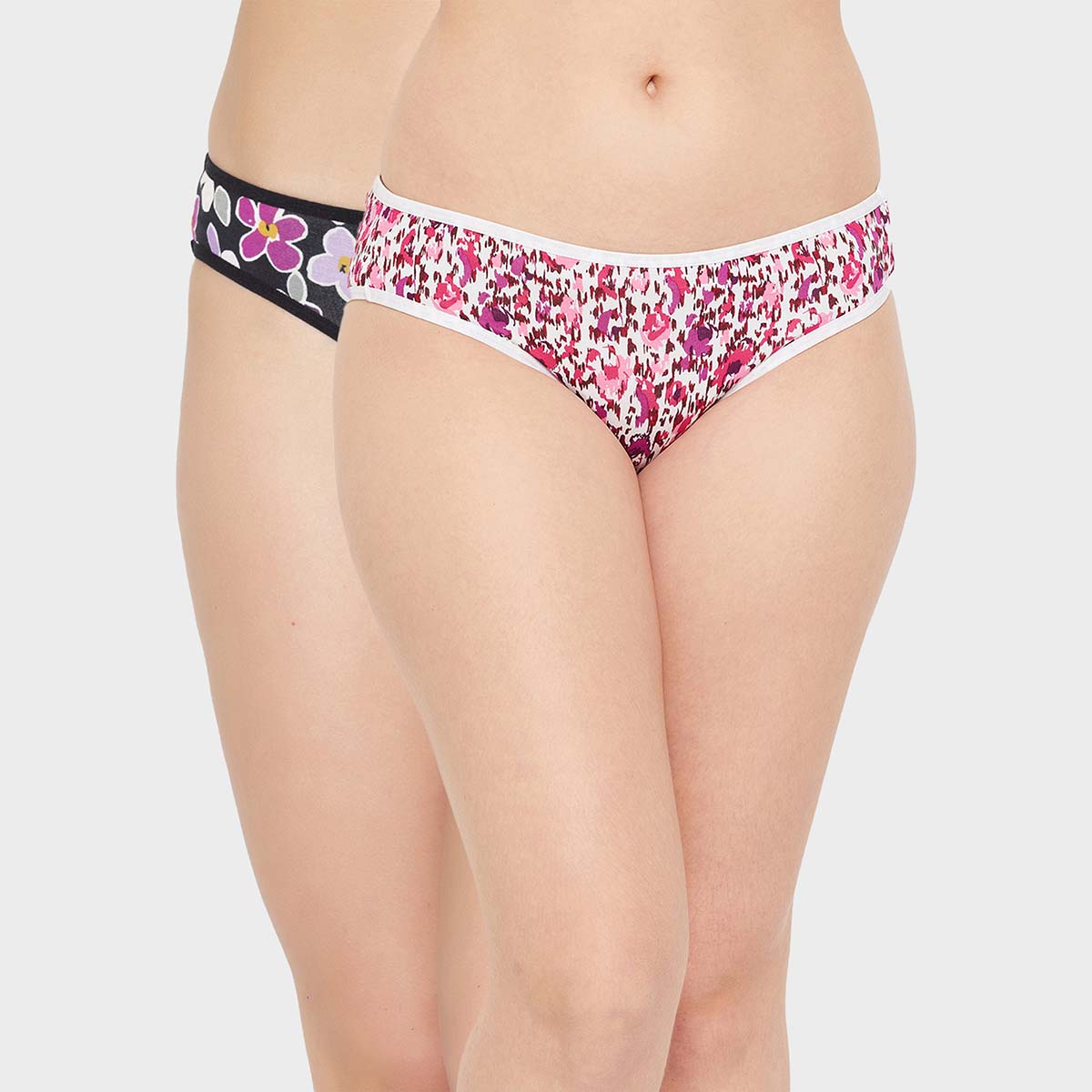 Clovia Pack Of Low Waist Floral Print Bikini Panty Multi Color Buy