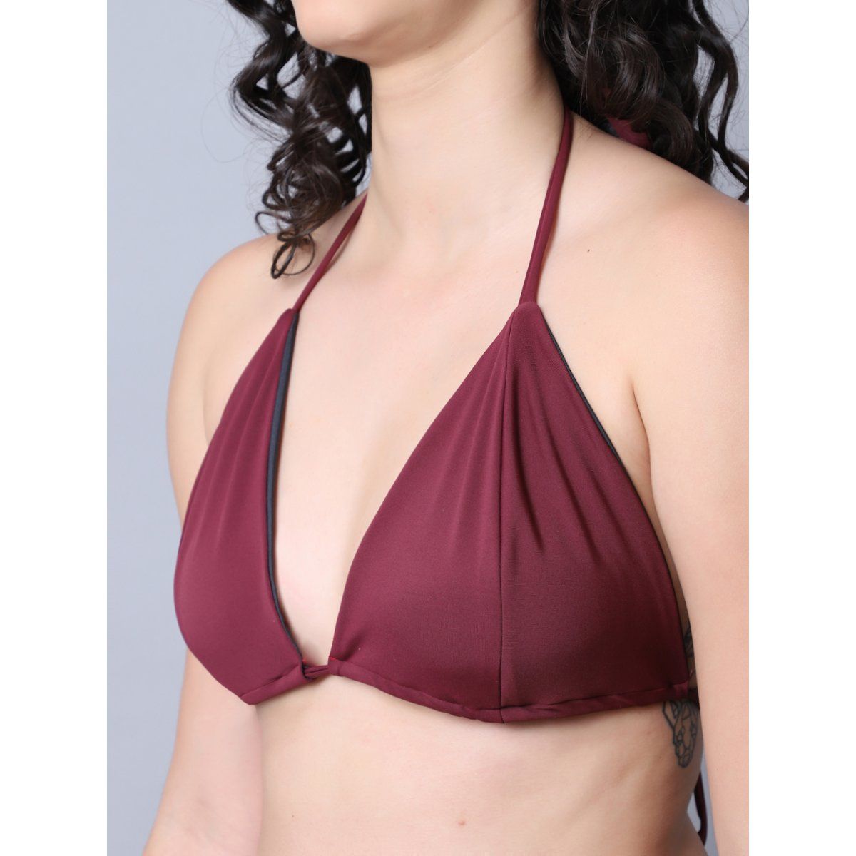 Buy Erotissch Women Purple Solid Bikini Swimwear Set Online