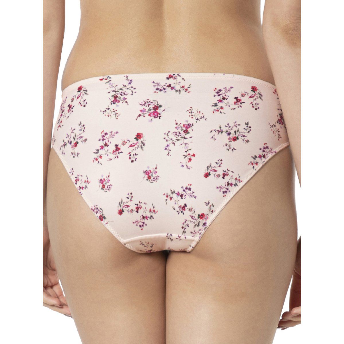 Amante Printed Three Fourth Coverage Low Rise Bikini Panty Pink Buy