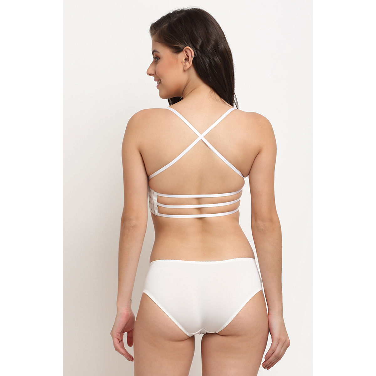 Buy Makclan Rage Of Sexy Straps Lingerie White Set Of 2 Online