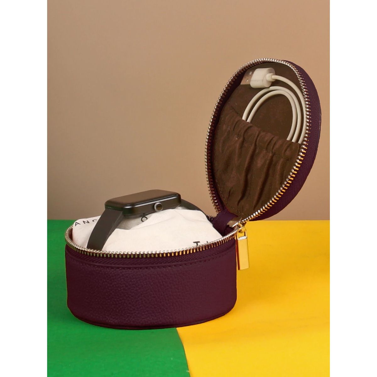 Buy The House Of Ganges Rogate Vegan Leather Watch Case Plum Purple L