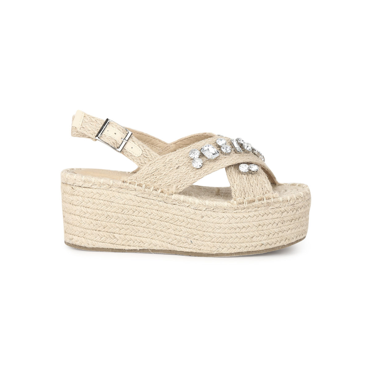 Truffle Collection Nude Jute Wedges Buy Truffle Collection Nude Jute