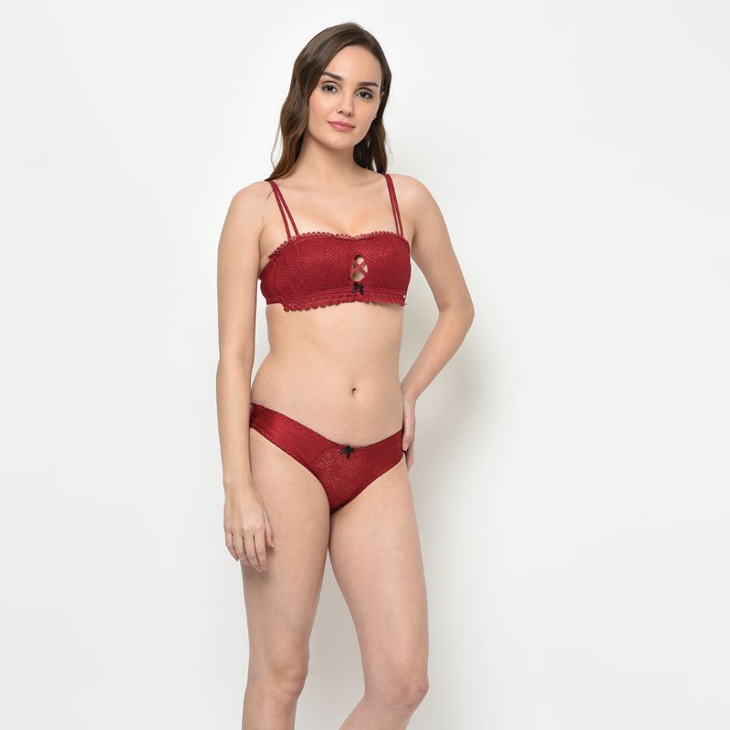 Da Intimo Multiway Push Up Lingerie Set Maroon Buy Da Intimo