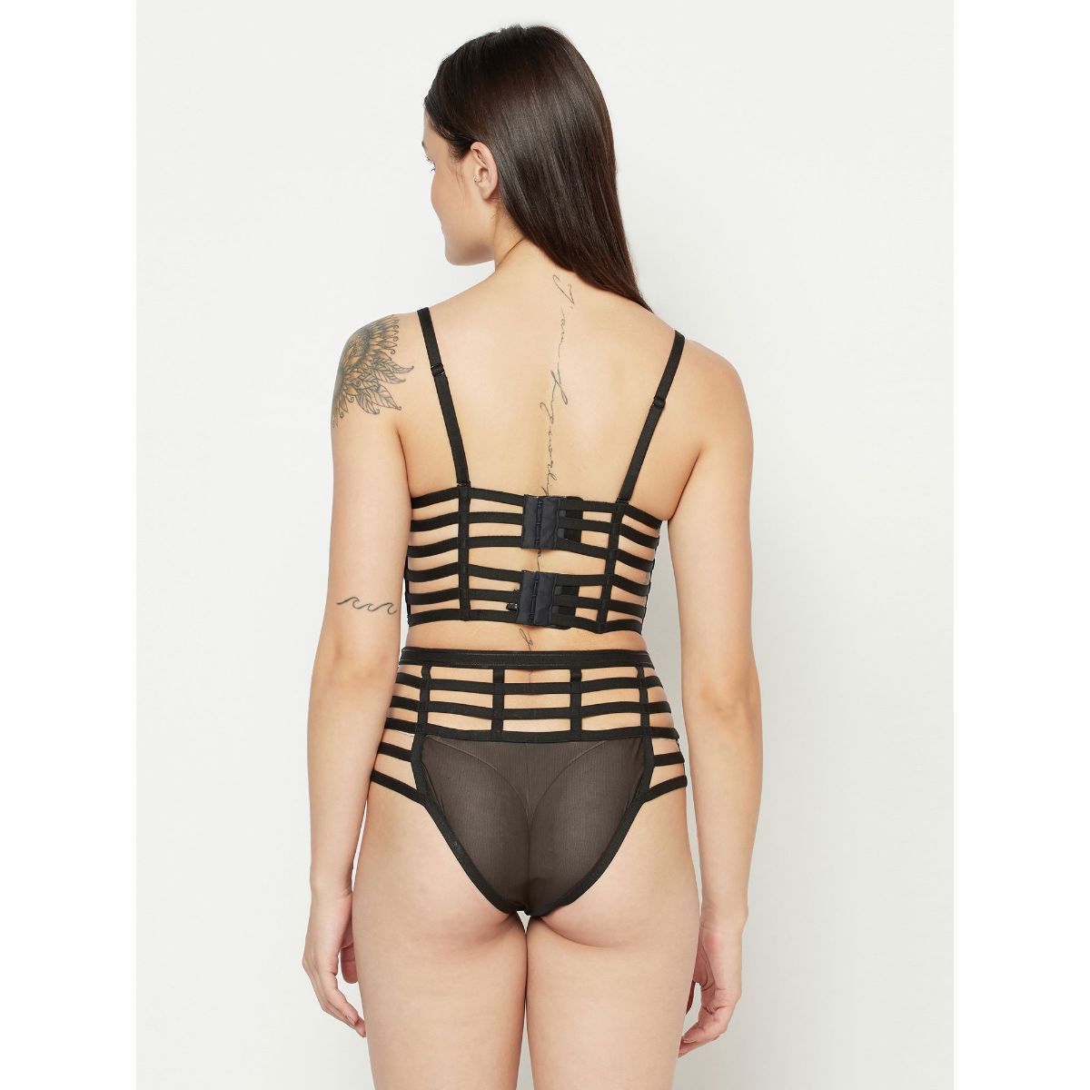 Da Intimo Cage Design Lingerie Set Black Buy Da Intimo Cage Design