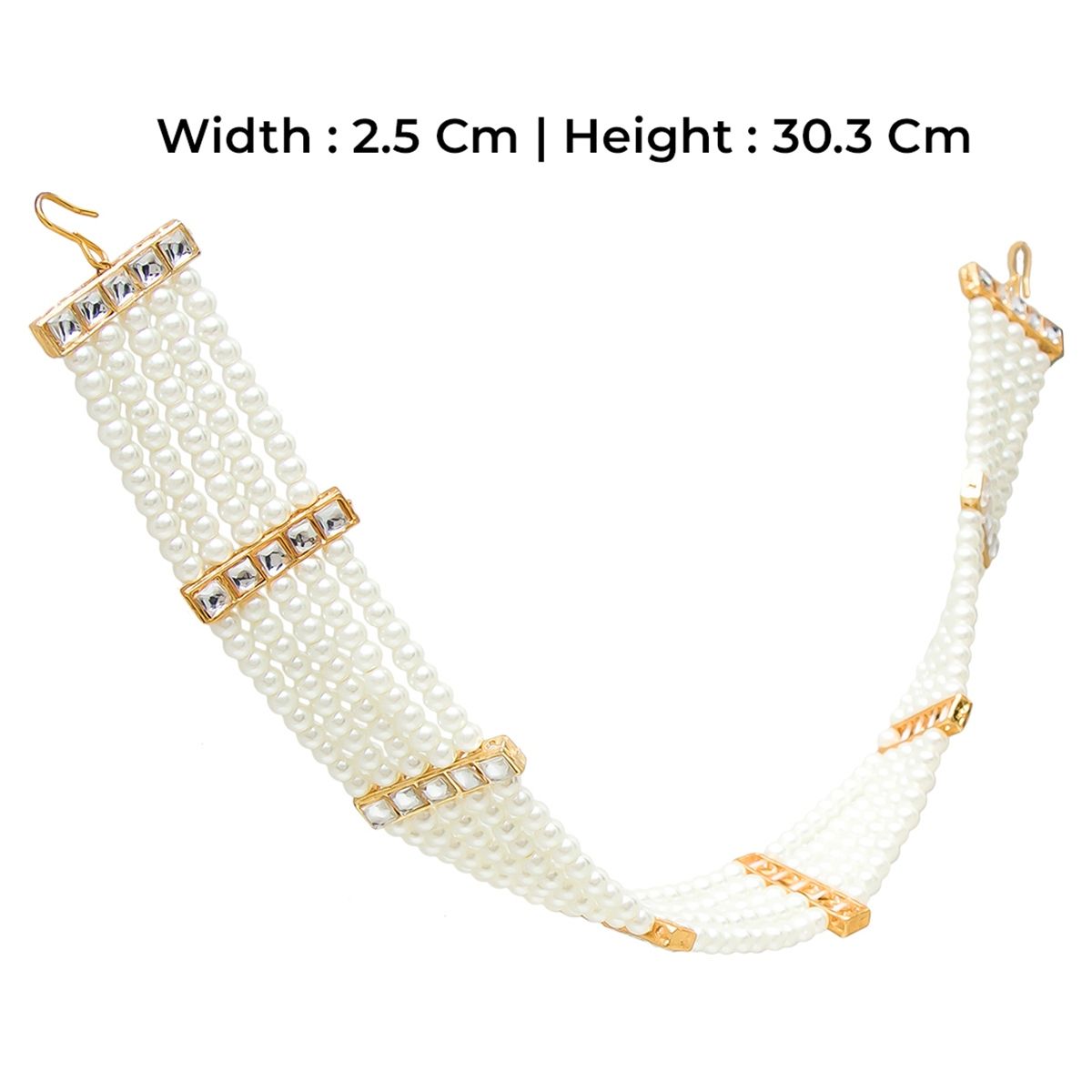 Buy Azai By Nykaa Fashion Traditional Off White And Gold Pearl