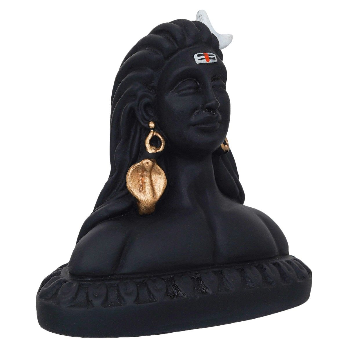 Buy Ecraftindia Handcrafted Polyresin Black Adiyogi Lord Shiva Statue