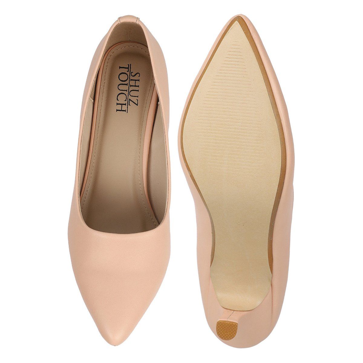 Buy Shuz Touch Solid Bellerina Nude Heels Online