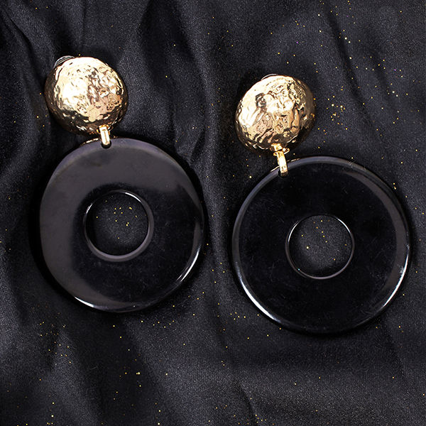 Buy Ayesha Metallic Stud With Hollow Circular Drop Earrings For Women