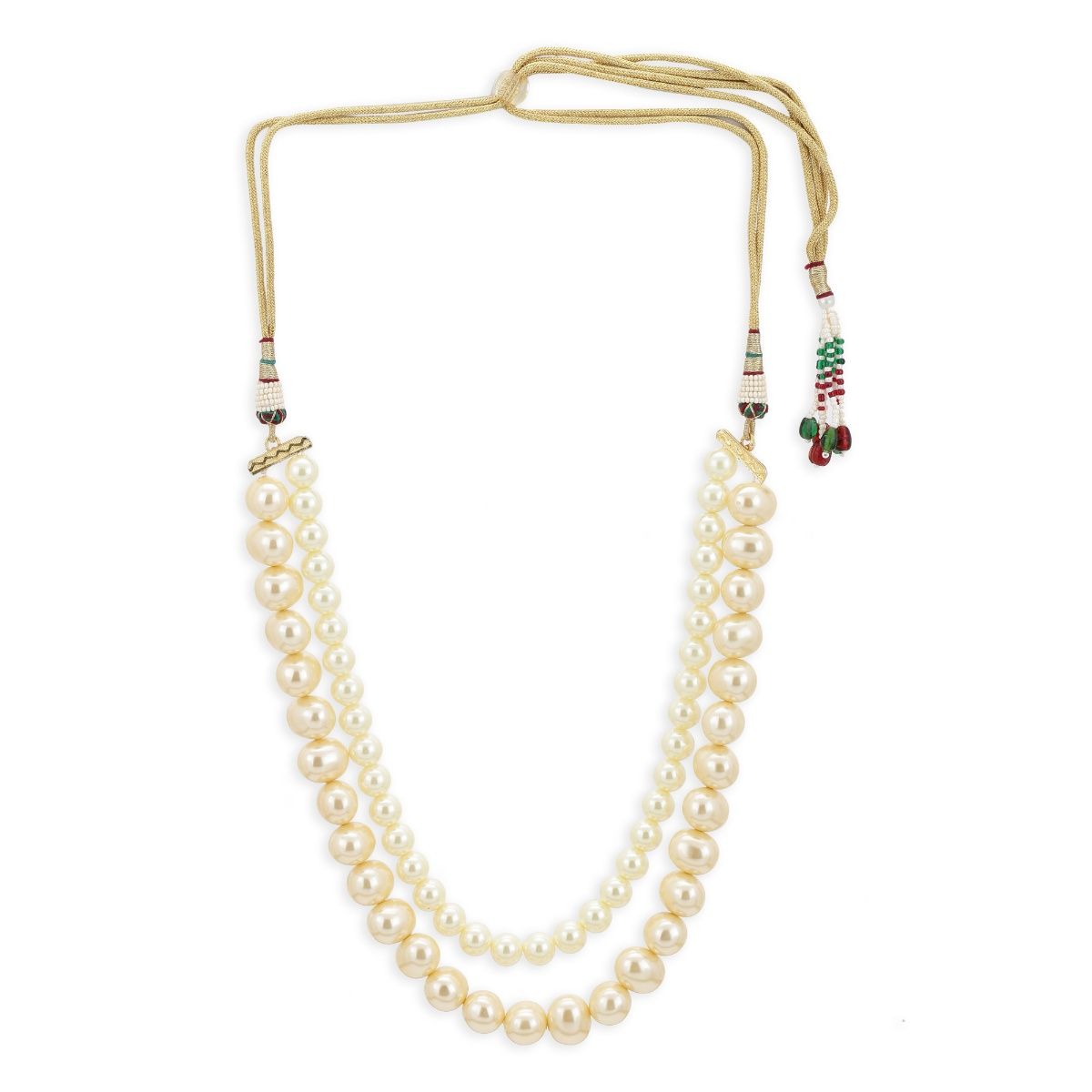 Buy Ritu Singh Double Layered Ivory Pearl Neckpiece Online