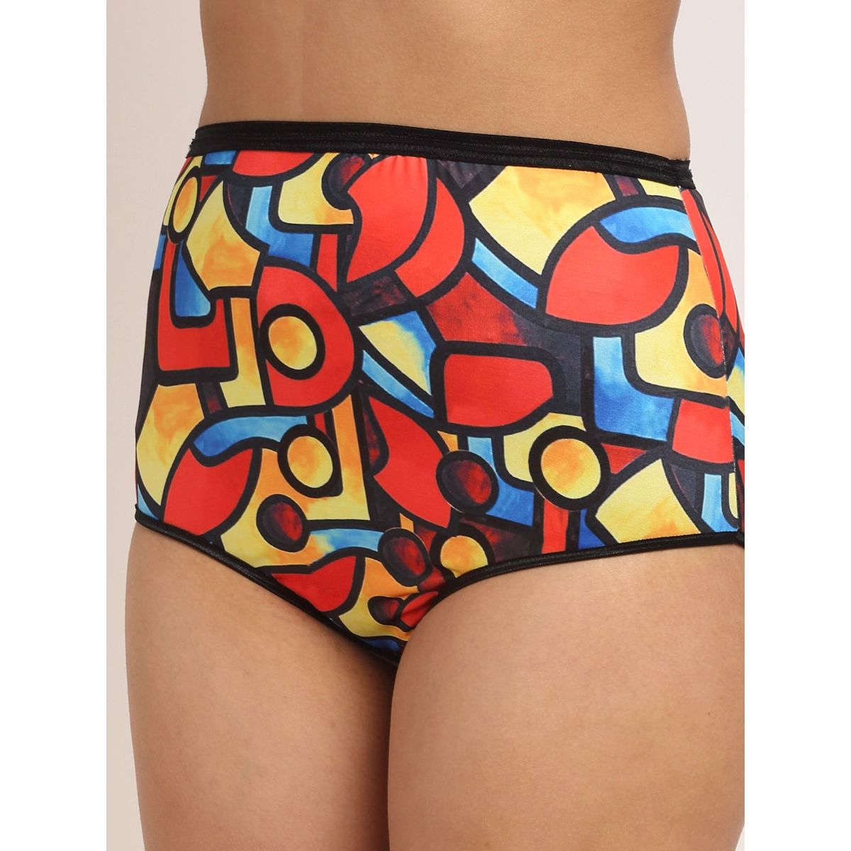 Buy Erotissch Women Red Black Printed Swim Bikini Bottoms Online