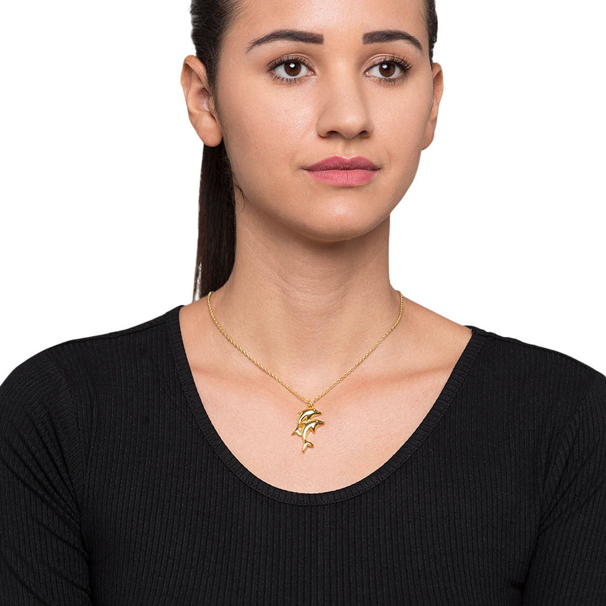 Pipa Bella By Nykaa Fashion Gold Plated Dolphin Chain Buy Pipa Bella