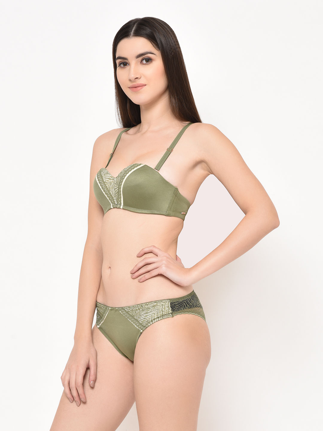 Da Intimo Seamless Lingerie Set Green 38B Buy Da Intimo Seamless