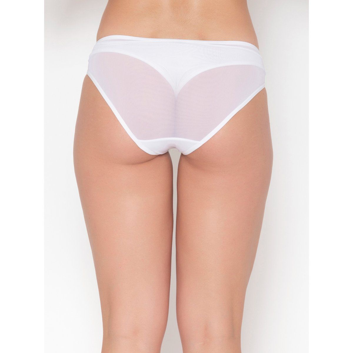 Clovia Low Waist Bikini Panty In White With Lace Panels Buy Clovia Low