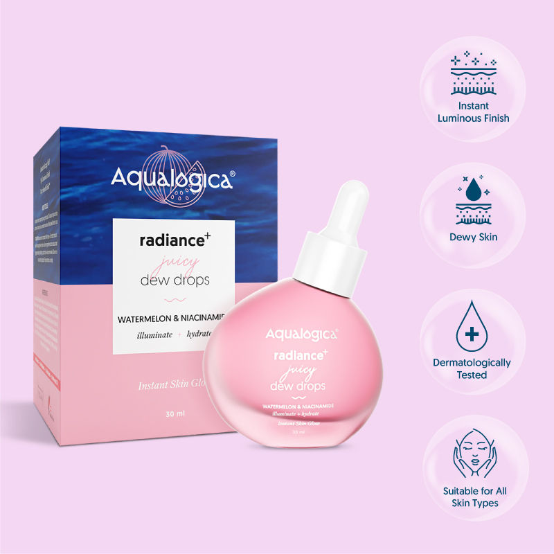 Buy Aqualogica Radiance Juicy Dew Drops With Watermelon And Niacinamide