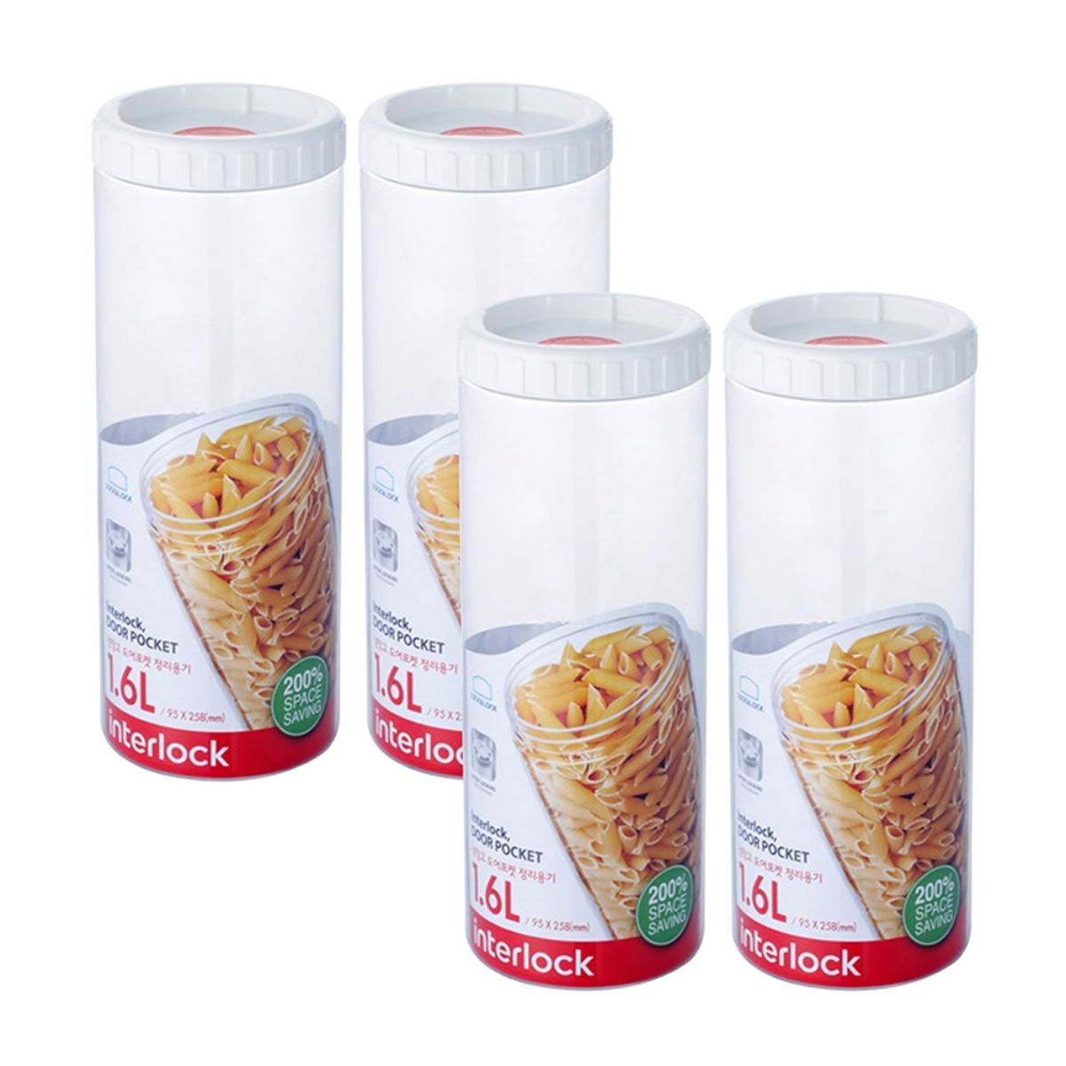 Lock Lock Interlock Refrigerator Food Storage Containers Set Of