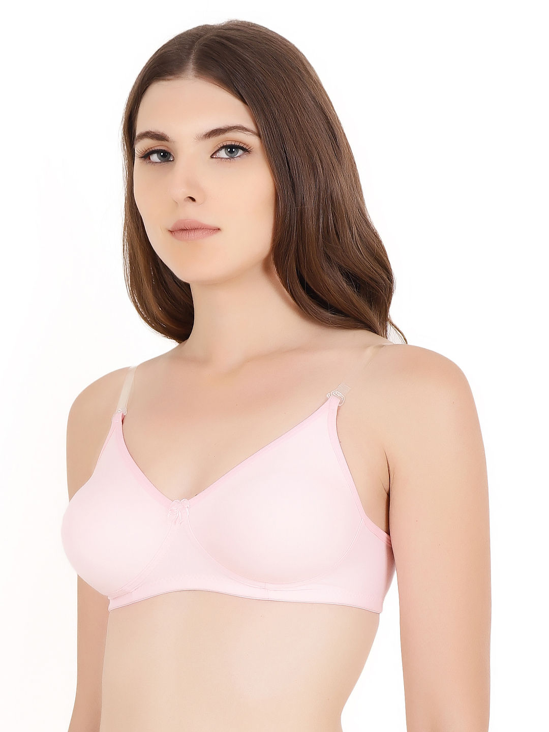 Buy Floret Pack Of Solid T Shirt Bra Nude Pink Online