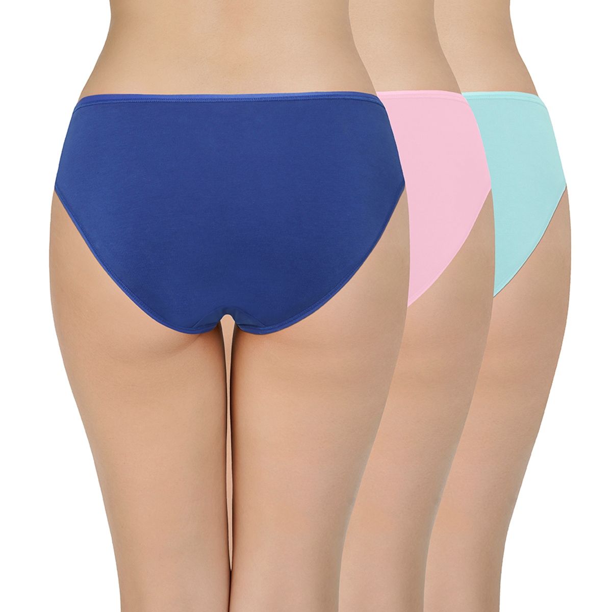 Buy Amante Solid Low Rise Bikini Panties Pack Of Online