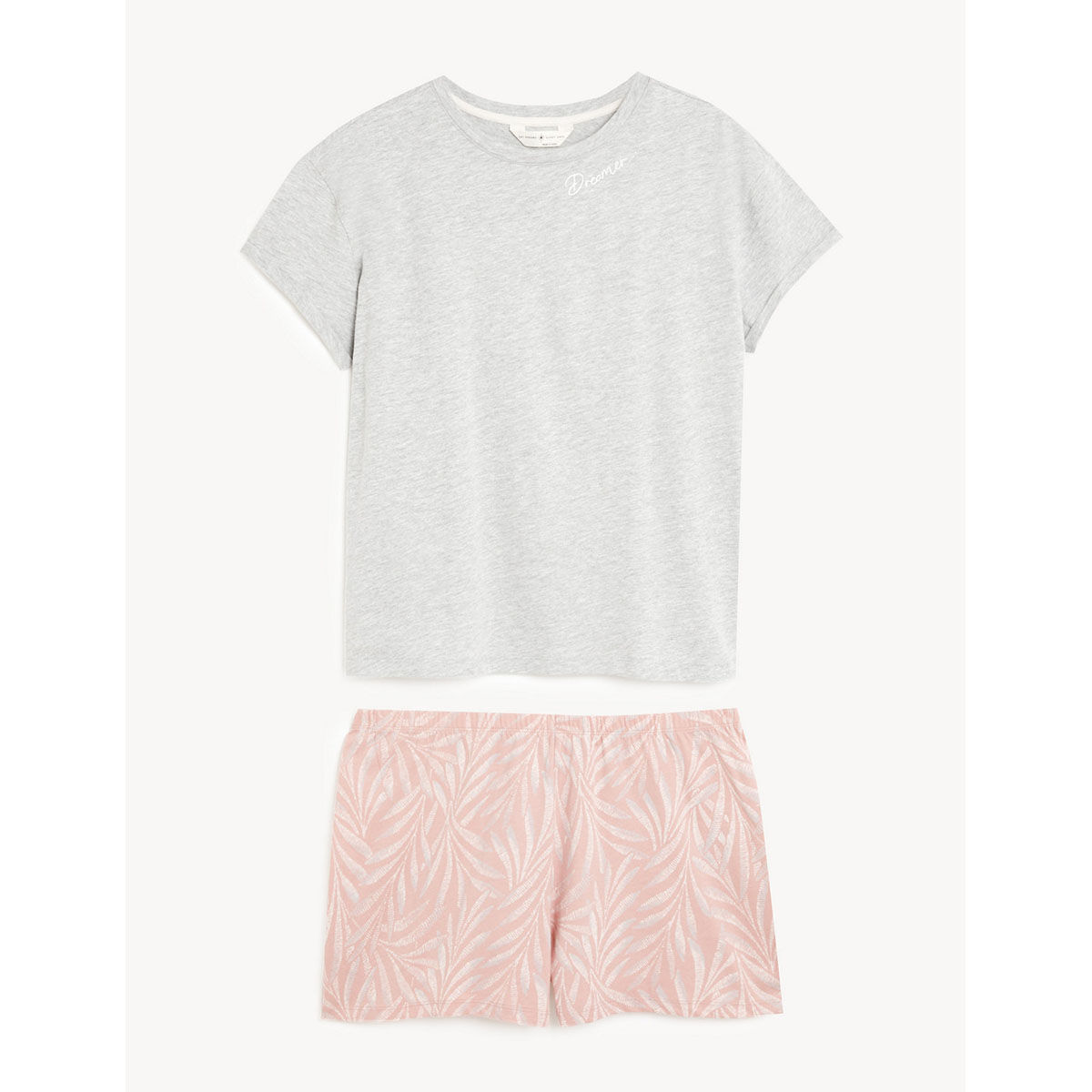 Buy Marks Spencer Cotton Rich Leaf Shortie Set Online