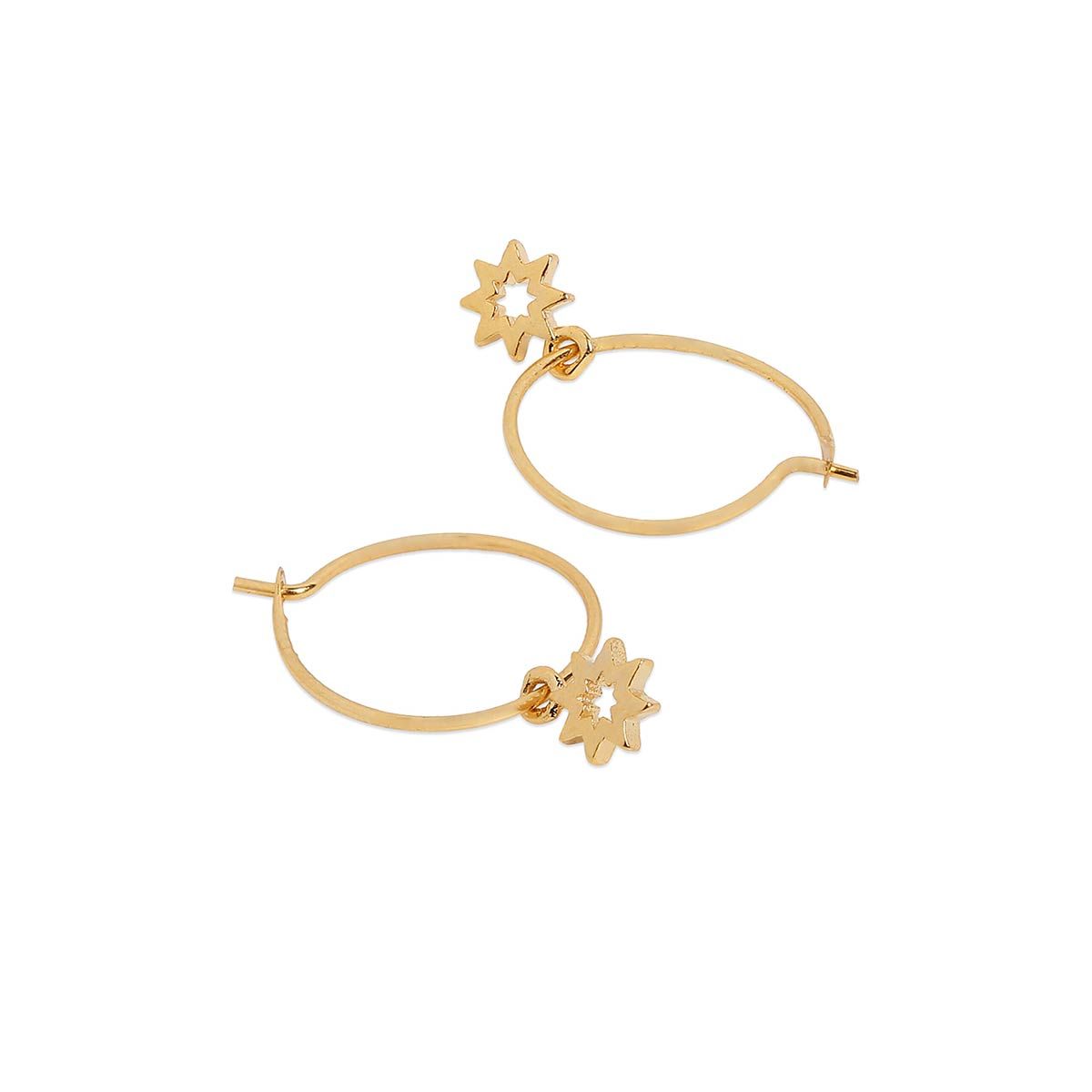 Accessorize London Real Gold Plated 3 Pack Celestial Stud And Hoop