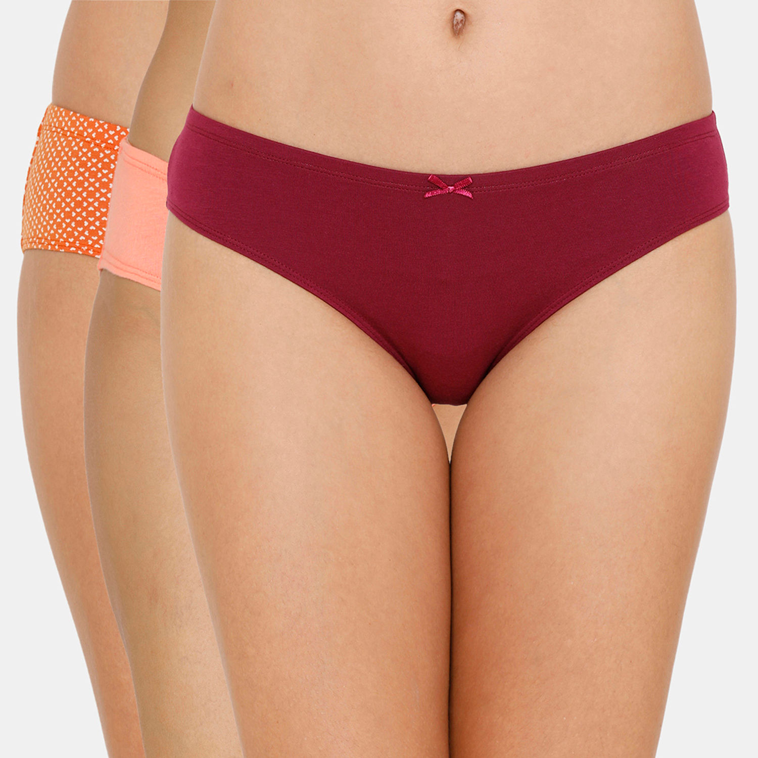 Buy Zivame Bikini Low Rise Full Coverage Anti Microbial Panty Pack Of